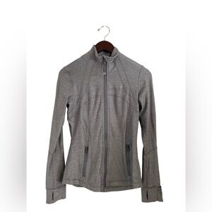 Lululemon Size 6 Full Zip Grey Define Jacket Athletic Workout